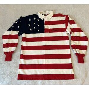 Barbarian‎ Rugby Wear Stars & Stripes Mens Size Large Embroidered ￼logo